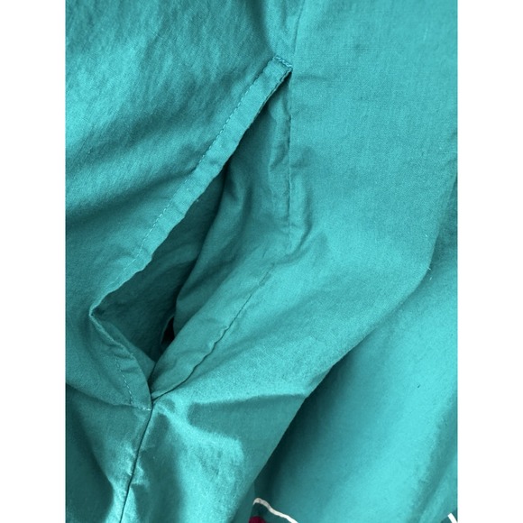 VTG House Dress Mexican Patio 90s Midi Small Grunge Southwestern Aztec Geometric - Picture 6 of 7